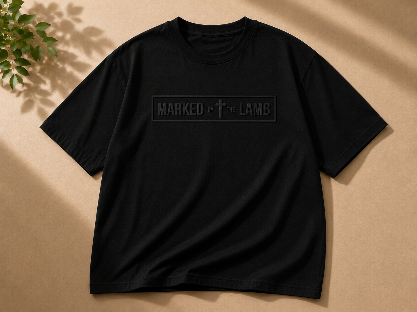 Black Embossed Tee
